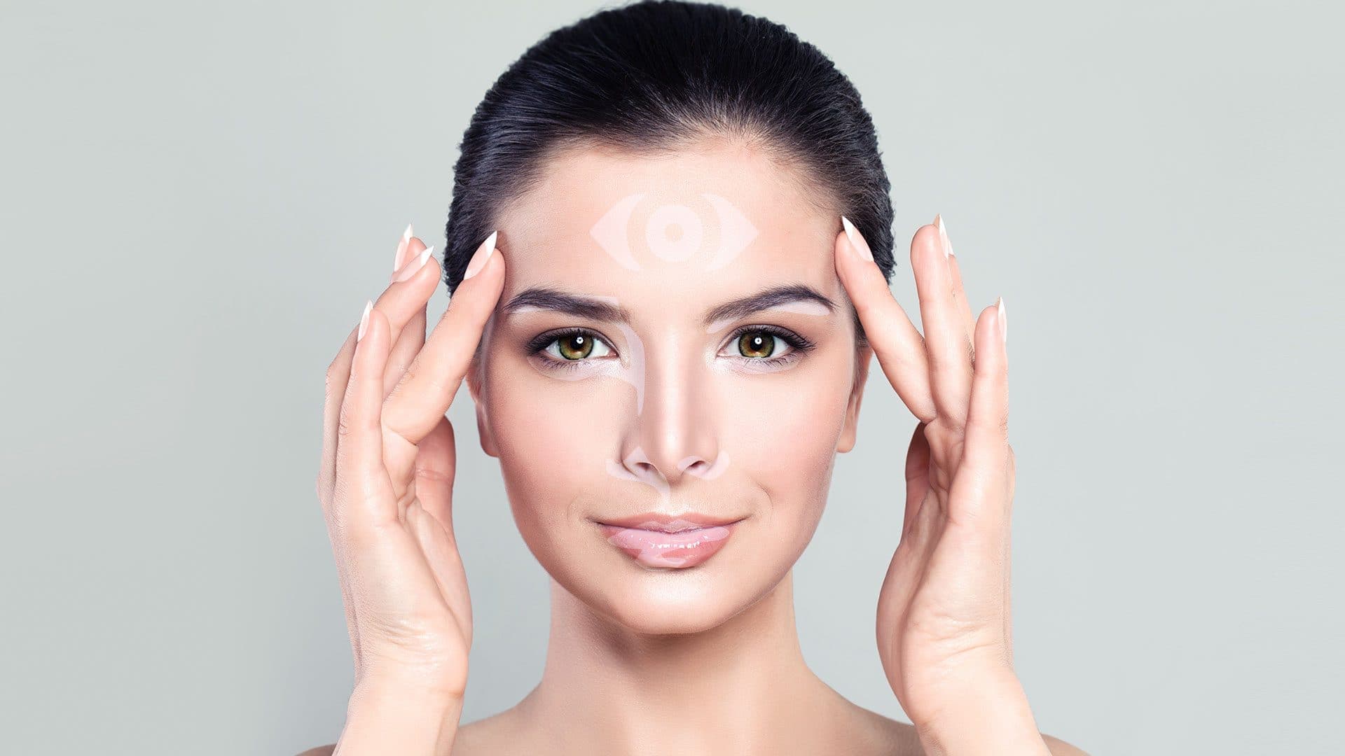 The third eye, positioned at the centre of the forehead