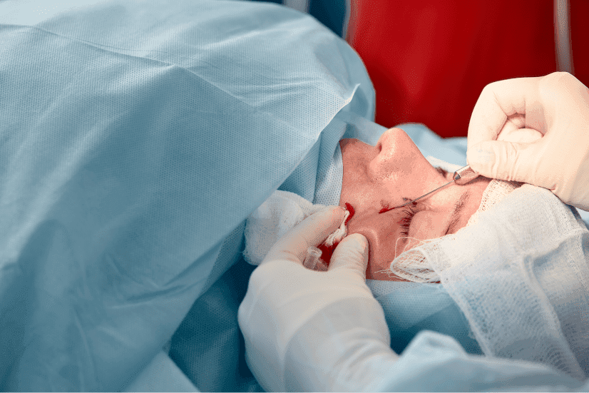 Thyroid Lid Lowering Surgery