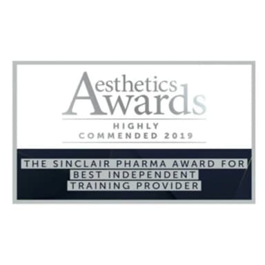 Aesthetics Awards 2019: Highly Commended, Sinclair Pharma Award for Best Independent Training Provider