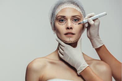 The eyelid area reassessed before revision blepharoplasty